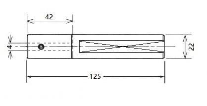  STAR Boring Bar Sleeve Ø4mm shank Ø22mm (411-41-00)